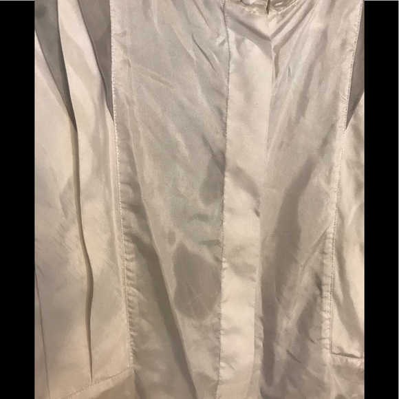 Vintage Pleated Silky White Buttn Down - Picture 7 of 9